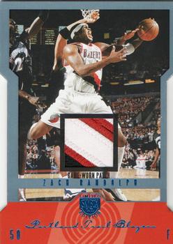 2004-05 SkyBox LE - Jersey Proofs Patches (15) #8 Zach Randolph Front