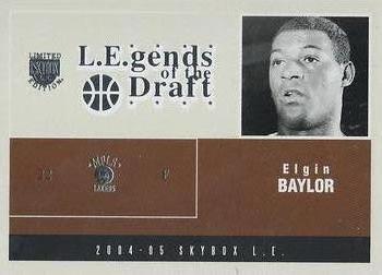 2004-05 SkyBox LE - L.E.gends of the Draft #3 LD Elgin Baylor Front