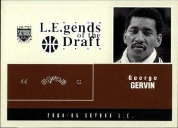 2004-05 SkyBox LE - L.E.gends of the Draft #12 LD George Gervin Front