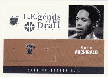 2004-05 SkyBox LE - L.E.gends of the Draft #13 LD Nate Archibald Front