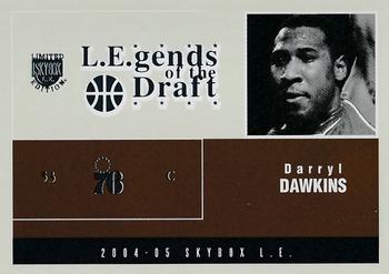 2004-05 SkyBox LE - L.E.gends of the Draft #18 LD Darryl Dawkins Front