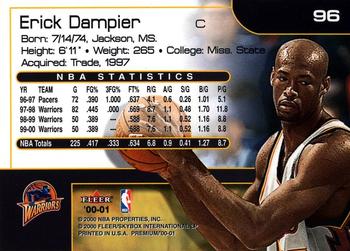 2000-01 Fleer Premium #96 Erick Dampier Back