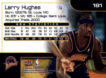 2000-01 Fleer Premium #181 Larry Hughes Back