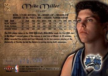 2000-01 Fleer Showcase #95 Mike Miller Back