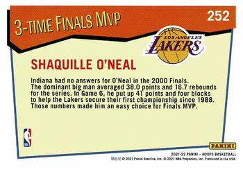 2021-22 Hoops #252 Shaquille O'Neal Back