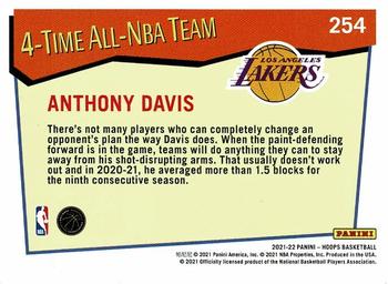 2021-22 Hoops #254 Anthony Davis Back