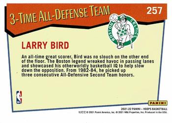 2021-22 Hoops #257 Larry Bird Back
