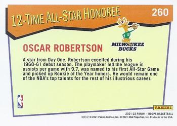 2021-22 Hoops #260 Oscar Robertson Back