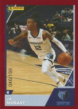 2021-22 Panini NBA Sticker & Card Collection - Cards Red #72 Ja Morant Front