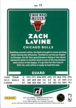 2021-22 Donruss #11 Zach LaVine Back