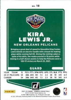 2021-22 Donruss #18 Kira Lewis Jr. Back
