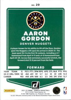 2021-22 Donruss #20 Aaron Gordon Back