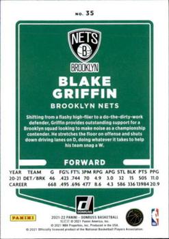 2021-22 Donruss #35 Blake Griffin Back
