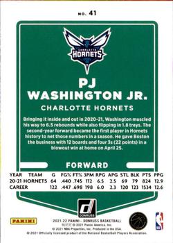2021-22 Donruss #41 PJ Washington Jr. Back