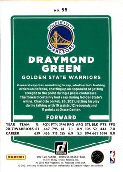 2021-22 Donruss #55 Draymond Green Back