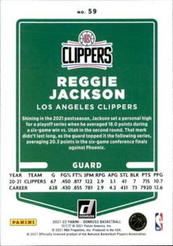 2021-22 Donruss #59 Reggie Jackson Back