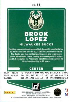 2021-22 Donruss #88 Brook Lopez Back
