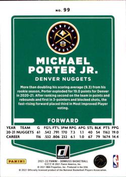 2021-22 Donruss #99 Michael Porter Jr. Back