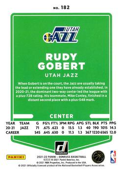 2021-22 Donruss #182 Rudy Gobert Back