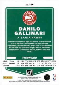 2021-22 Donruss #186 Danilo Gallinari Back