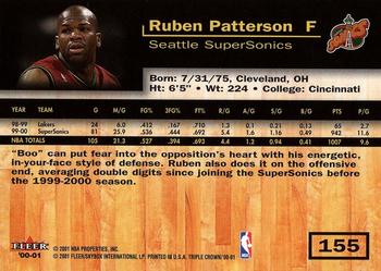 2000-01 Fleer Triple Crown #155 Ruben Patterson Back