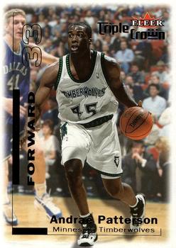 2000-01 Fleer Triple Crown #183 Andrae Patterson Front