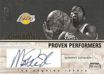 2004-05 SkyBox Premium - Proven Performers Autographs #PRA-MJ Magic Johnson Front
