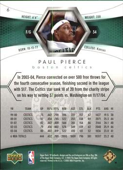 2004-05 SP Authentic - Limited #6 Paul Pierce Back