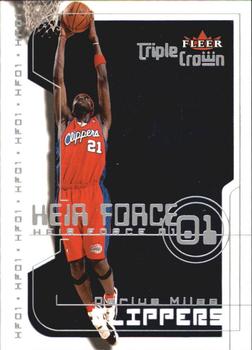 2000-01 Fleer Triple Crown - Heir Force 01 #3  HF Darius Miles Front