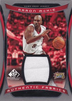 2004-05 SP Game Used - Authentic Fabrics #AF-AM Aaron McKie Front