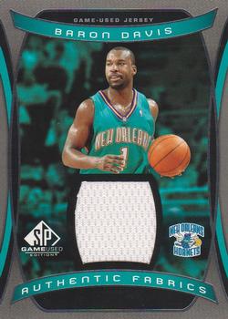 2004-05 SP Game Used - Authentic Fabrics #AF-BD Baron Davis Front