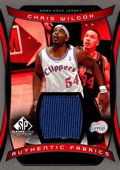 2004-05 SP Game Used - Authentic Fabrics #AF-CW Chris Wilcox Front