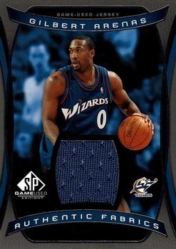 2004-05 SP Game Used - Authentic Fabrics #AF-GA Gilbert Arenas Front