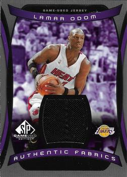 2004-05 SP Game Used - Authentic Fabrics #AF-LO Lamar Odom Front