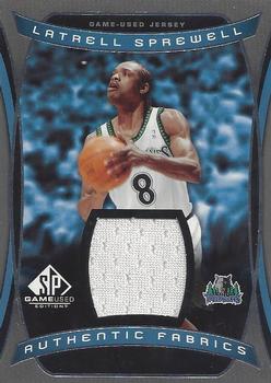 2004-05 SP Game Used - Authentic Fabrics #AF-LS Latrell Sprewell Front