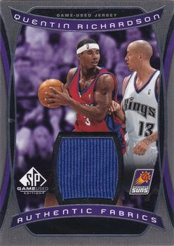 2004-05 SP Game Used - Authentic Fabrics #AF-QR Quentin Richardson Front