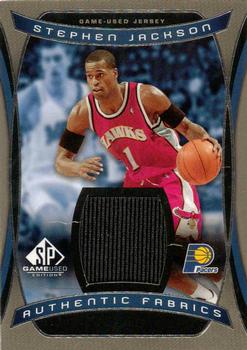 2004-05 SP Game Used - Authentic Fabrics #AF-SJ Stephen Jackson Front