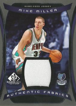 2004-05 SP Game Used - Authentic Fabrics #AF-MM Mike Miller Front