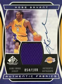 2004-05 SP Game Used - Authentic Fabrics Autographs #AAF-KB Kobe Bryant Front