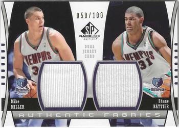 2004-05 SP Game Used - Authentic Fabrics Dual #AF2-MB Mike Miller / Shane Battier Front