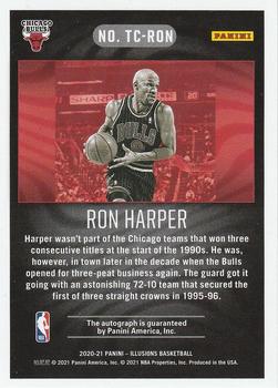 2020-21 Panini Illusions - Trophy Collection Signatures #TC-RON Ron Harper Back