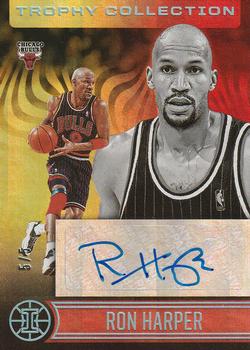 2020-21 Panini Illusions - Trophy Collection Signatures Asia Red and Yellow #TC-RON Ron Harper Front