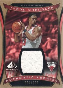 2004-05 SP Game Used - Authentic Fabrics Gold #AF-TC Tyson Chandler Front