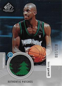 2004-05 SP Game Used - Authentic Patches #AP-KG Kevin Garnett Front