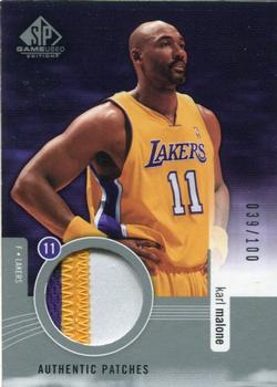 2004-05 SP Game Used - Authentic Patches #AP-KM Karl Malone Front
