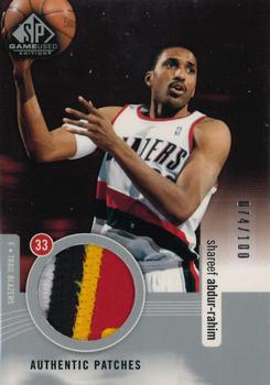 2004-05 SP Game Used - Authentic Patches #AP-SA Shareef Abdur-Rahim Front