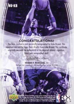 2004-05 SP Game Used - Endorsed Numbers #NU-KB Kobe Bryant Back