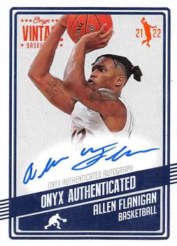 2021-22 Onyx Vintage - Blue Signatures #VAAF Allen Flanigan Front