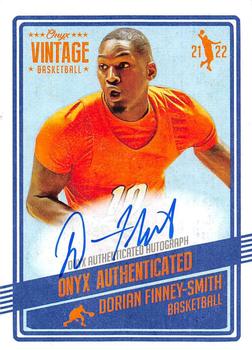 2021-22 Onyx Vintage - Blue Signatures #VADF Dorian Finney-Smith Front