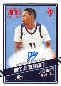 2021-22 Onyx Vintage - Blue Signatures #VAJA Joel Ayayi Front